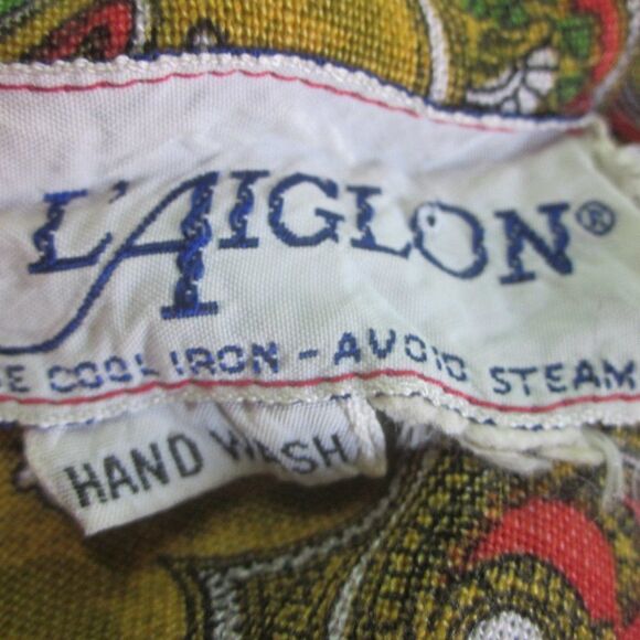 L' Aiglon Womens Size XS Vintage 1960's Linen Dress Rear Zip Knee Length - Picture 2 of 13